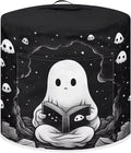 TODIYADDU Black Cute Ghost Pressure Cooker Cover for Women Trendy Instant Pot Cover with Top Handle and Pocket Kitchen Appliance Cover Dust Cover for 6 Quart Instant Pot and Extra Accessories Gifts
