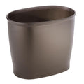 iDesign Slim Plastic Bathroom Trash Can, Bronze | Small Garbage Bin, by iDesign