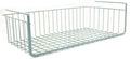Modern Home Under Shelf Wire Storage Baskets – Hanging Organizer Rack for Cabinet, Pantry, or Closet – White Metal Basket for Kitchen, Towels, or Office – No Tools Required (18.9")