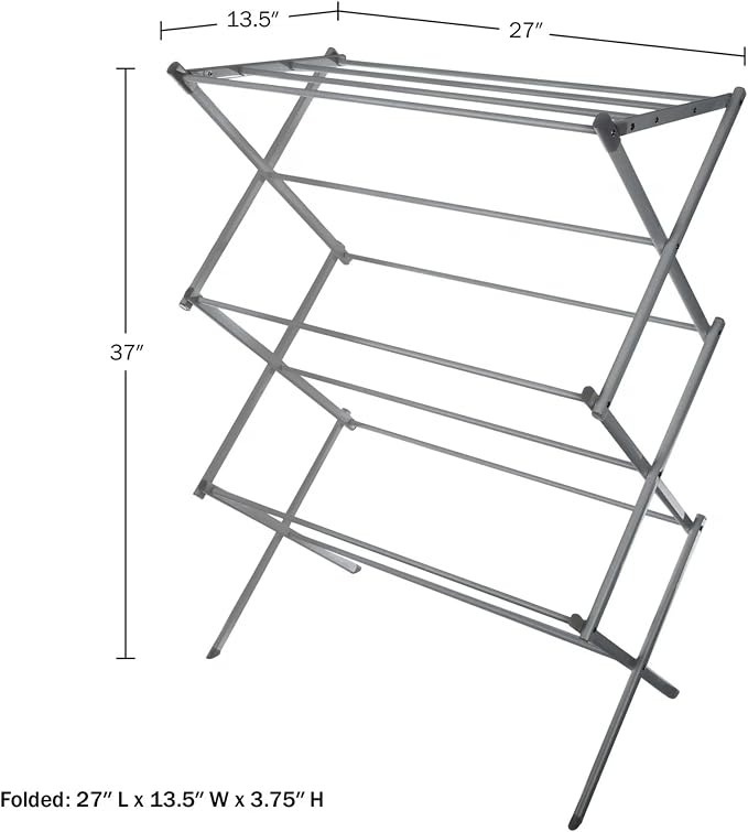 Collapsible Drying Rack for Laundry, Foldable Heavy Duty Clothes Drying Rack - Image 6