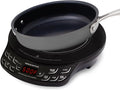 NUWAVE Flex Precision Induction Cooktop, 10.25” Shatter-Proof Ceramic Glass, 6.5” Heating Coil, 45 Temps from 100°F to 500°F, 3 Wattage Settings 600, 900 & 1300 Watts, 9” Duralon Ceramic Pan Included