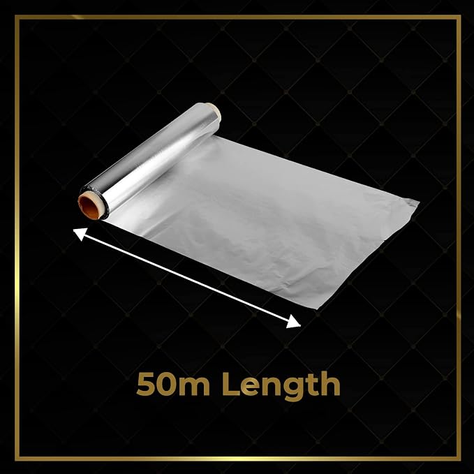 Aluminum Heavy Duty Tin Foil Roll – 12 inch wide x164 ft Length, 161 sq ft – - Image 5