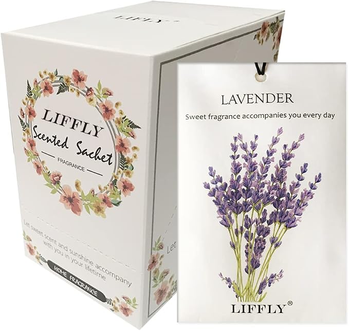 14 Packs Lavender Scented Sachets Bags by LIFFLY