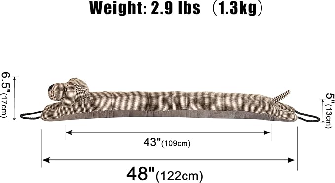 Under Door Draft Stopper Decorative Wind Stopper 48 inch - Image 2