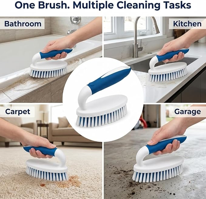 Scrub Brush, 2 Pack Household Cleaning Brushes - Image 6