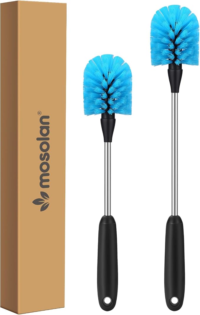 MOSOLAN Stainless Steel Water Bottle Cleaning Scrubbing Brush, 13 in-15 in | 2 by mosolan