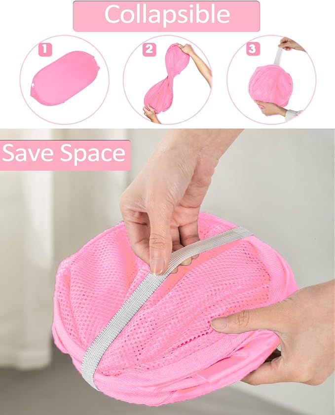 2 Pack Durable Collapsible Laundry Baskets - Image 4