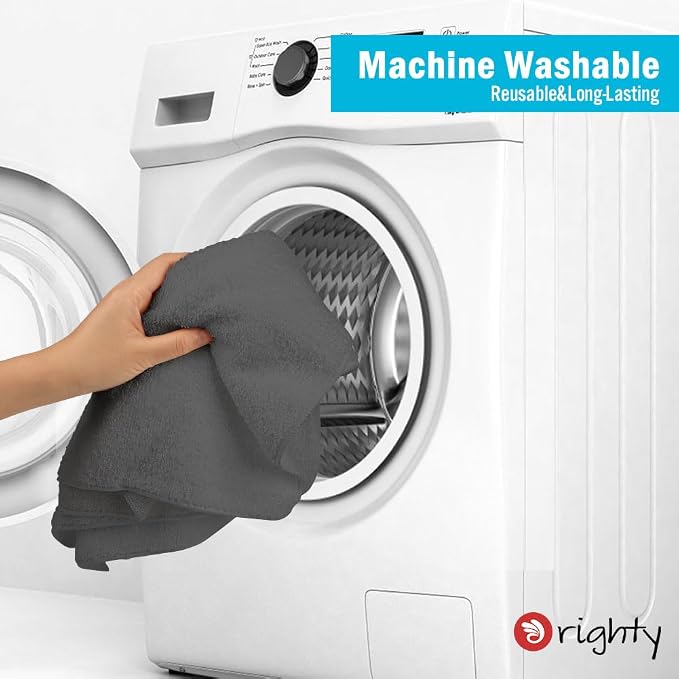 Orighty 6-Pack Grey Hand Towels, 16x28 inch Microfiber Gym Towels | Quick - Image 7