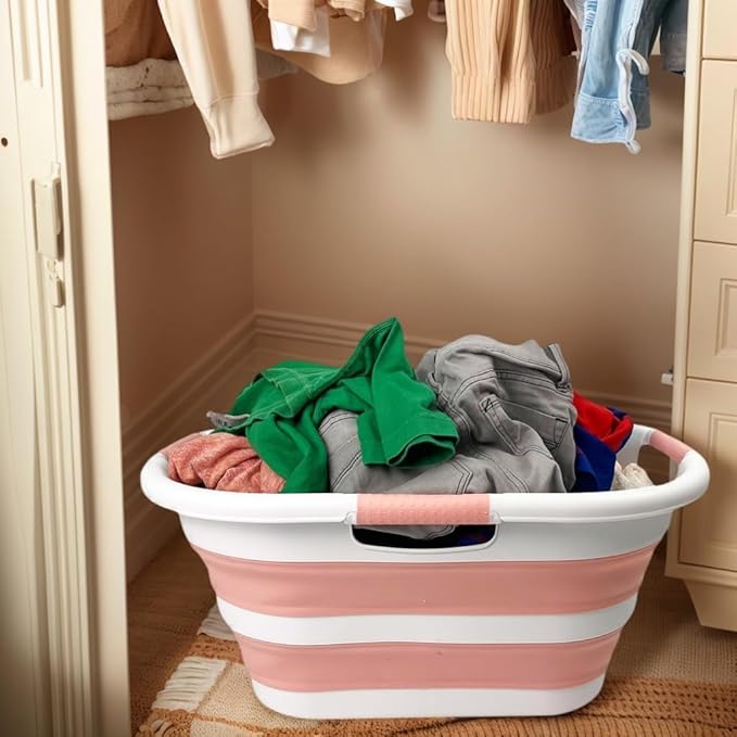 SAMMART 40L Collapsible Plastic Laundry Hamper - Image 4