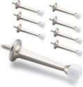HOME MASTER HARDWARE 3" Heavy Duty Solid Door Stop, 8 Pack, Satin Nickel | Wall by HOME+MASTER+HARDWARE