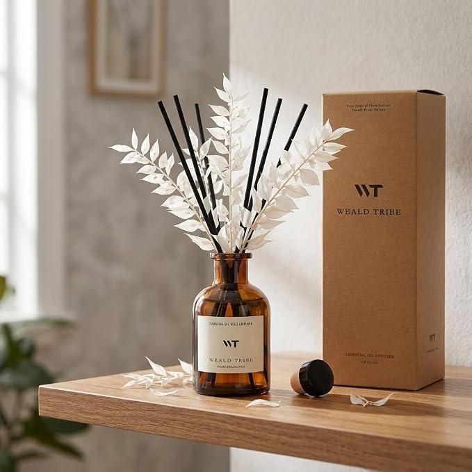 Reed Diffuser Set for Bathroom Air Fresheners, Oil Diffuser Sticks | Hotel - Image 4