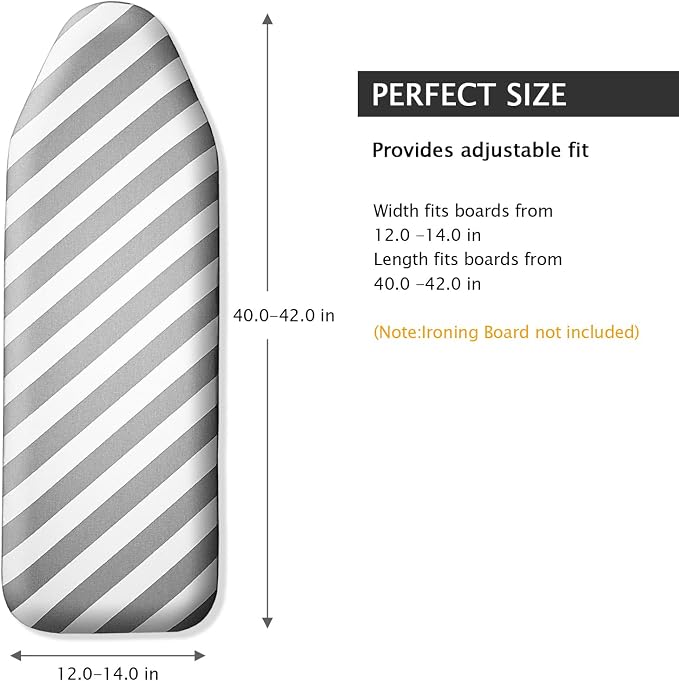 SheeChung Over The Door Ironing Board Cover 14"x42", Door Iron Board Cover - Image 2