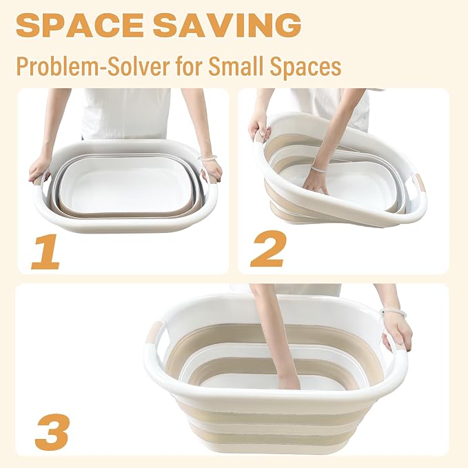 OOAMBB 43L Collapsible Plastic Laundry Baskets - Image 7