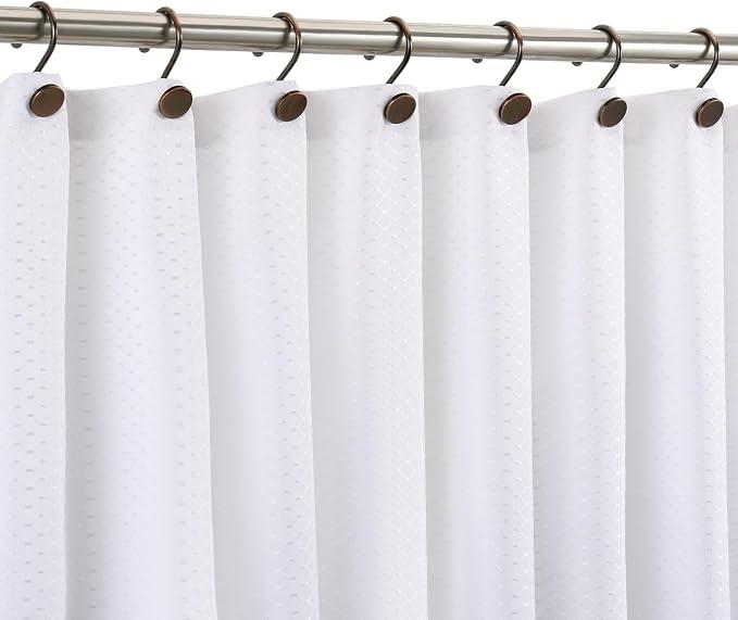 CHICTIE Bronze Shower Curtain Hooks, Oil Rubbed Rustproof Shower Curtain Rings - Image 4