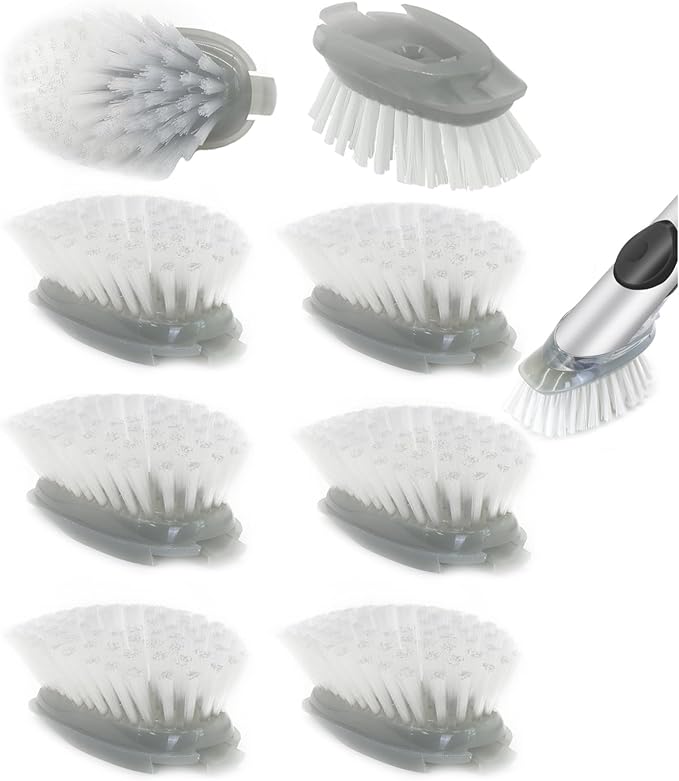 Brush Refills for OXO Dish Brush | 8 Pack Dish Brush Cleaning Soap Dispensing by Shadowgallery