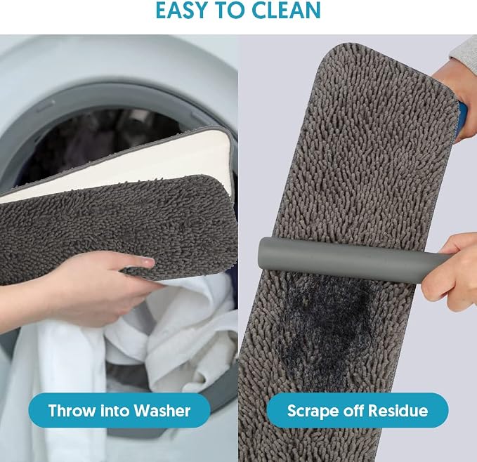 Microfibre Floor Mop for Cleaning Floors, Flat Mop for Laminate Wooden Vinyl - Image 3