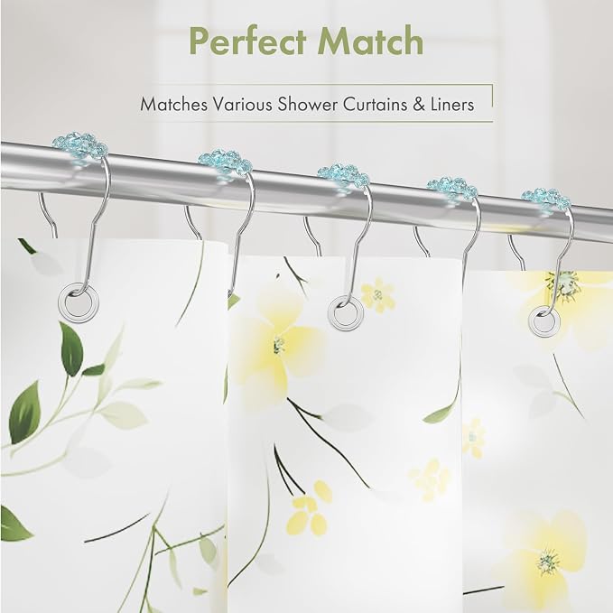 Shower Curtain Rings, Decorative Shower Curtain Hooks, Shower Curtain Hooks - Image 6