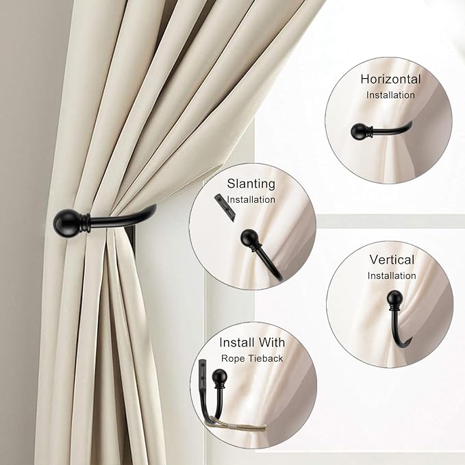 Black Curtain Hooks - Image 4