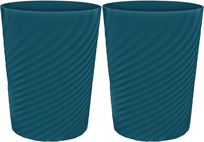 DAJITRE 1.8 Gallon Small Trash Can Wastebasket Recycling Bin Slim Profile by DAJITRE