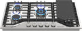 GASLAND 36 Inch Gas Cooktop, PRO GH3365SF 5 Burner Gas Stovetop with Reversible Cast Iron Grill/Griddle, Plug-in, NG/LPG Convertible Cooktops, Stainless Steel