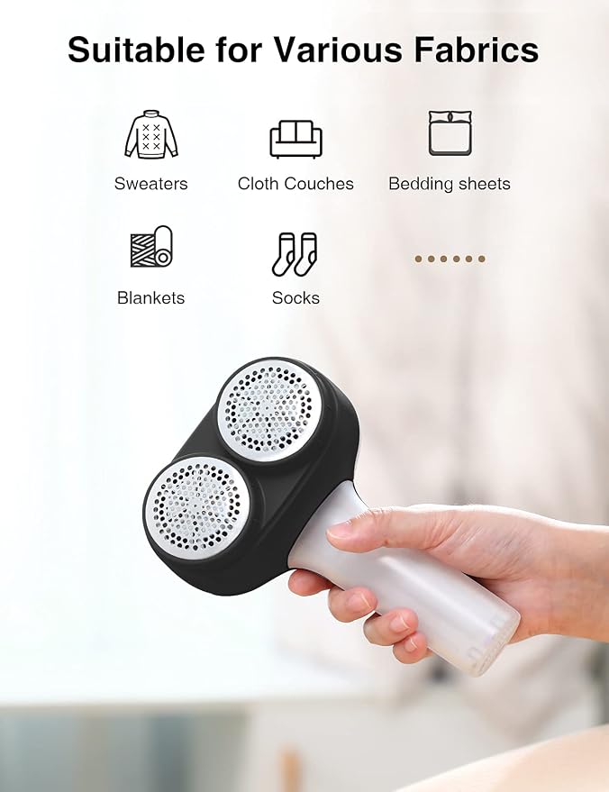 VASSON Fabric Shaver, Sweater Depiller & Pilling Remover | Dual-Head Design - Image 5