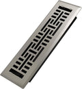 2x10 Inches Heavy Duty Walkable Floor Register Easy Adjust Air Supply Lever Floor Vents - Seattle Design - Vent Cover for Home Floor - Satin Nickel