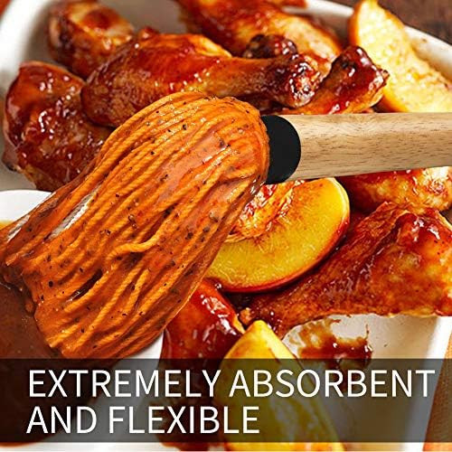 YFWOOD 18 Inch BBQ Mop Sauce Brushes Basting Brush Evenly Sauce Mop - Image 4