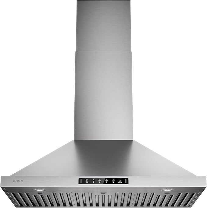 36 inch Pro Wall Mount Range Hood 980CFM, Direct 3 Speed Panel with Gesture & Touch Control, Ducted/Ductless Stainless Steel Kitchen Vent Hood, Delay Shut-Off, Includes Duct & Filter