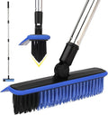 Grout Cleaner Brush with Long Handle, V-Shaped Floor Scrub Brush Swivel Grout by RarefRoom