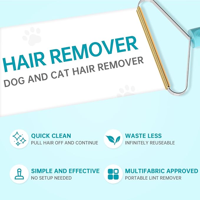 Pet Hair Remover, Dog Cat Carpet Rake, Lint Remover Shaver - Image 7