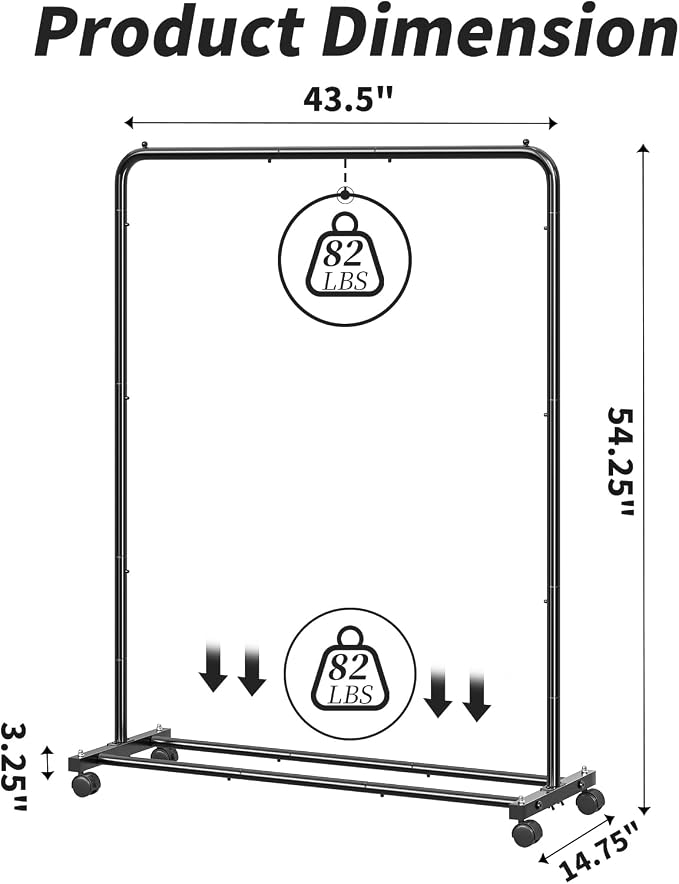 Simple Trending Clothing Rack, Portable Garment Rack, Clothes Rack, Bottom Shelf - Image 6