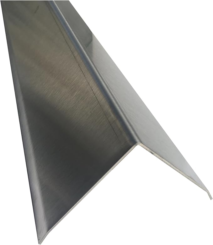 Brushed 304 Stainless Steel Corner Guards, 48" Wall Protectors, 20ga & 16ga, Available in 1/2" to 4", Multi-Pack Options (1, 2, 5, or 10) (5, 4 x 4, 16ga, with Hug Edges)