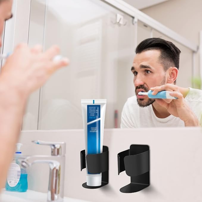 Electric Toothbrush Holder, 304 Stainless Steel Wall Mounted Self Adhesive - Image 4