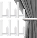 Adhesive Curtain Holdbacks No Drill, Wall Mounted Curtain Tie Backs Hooks by ForaBetterLiving