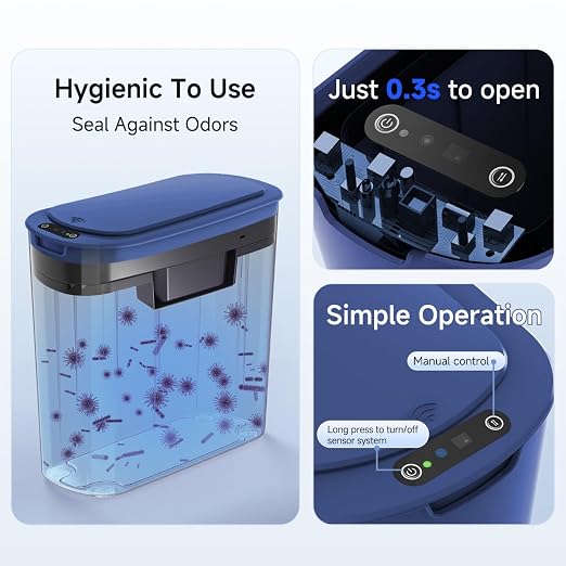 TIPGO 5 Gallon Automatic Bathroom Trash Can - Image 6