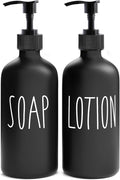 MOMEEMO Matte Black Soap Dispenser Bathroom Set | Contains Lotion and Hand Soap by MOMEEMO