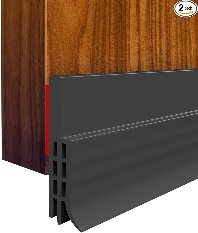 Suptikes 2 Pack Door Draft Stopper, Door Sweep by Suptikes
