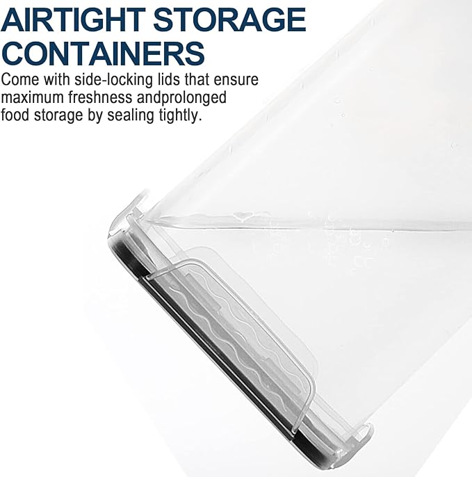 M MCIRCO Extra Large 4 Pack, 6.5L/7qt/220oz Tall Food Storage Containers | - Image 5