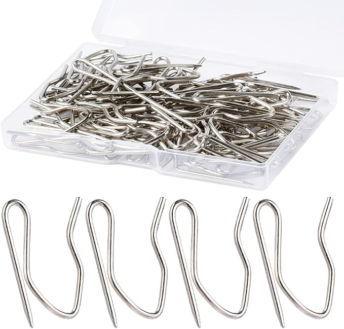 Sopito 58Pcs Curtain Hooks for Door Window Shower Curtain, Durable Metal by Sopito