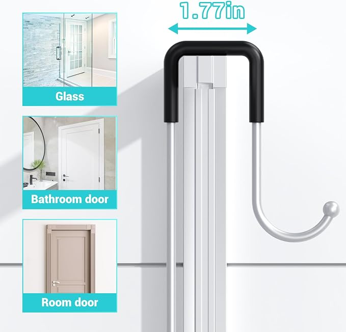 Aitatty Over the Door Hanging Shower Caddy: No Drill Rustproof Shower Rack - Image 4