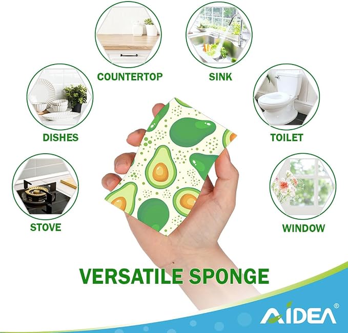 AIDEA Sponges Kitchen, Non-Scratch Scrub Sponge-6Count | Sponges - Image 7