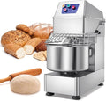 Commercial Dough Mixer Dual Rotating,31QT Two Speeds Mixing Dough Kneading Machine,Safety protection device & Timer Included,Electric Dough Kneading Machine for Restaurant Pizzeria