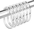 Amazer Plastic Shower Curtain Rings, Shower Curtain Hooks by Amazer