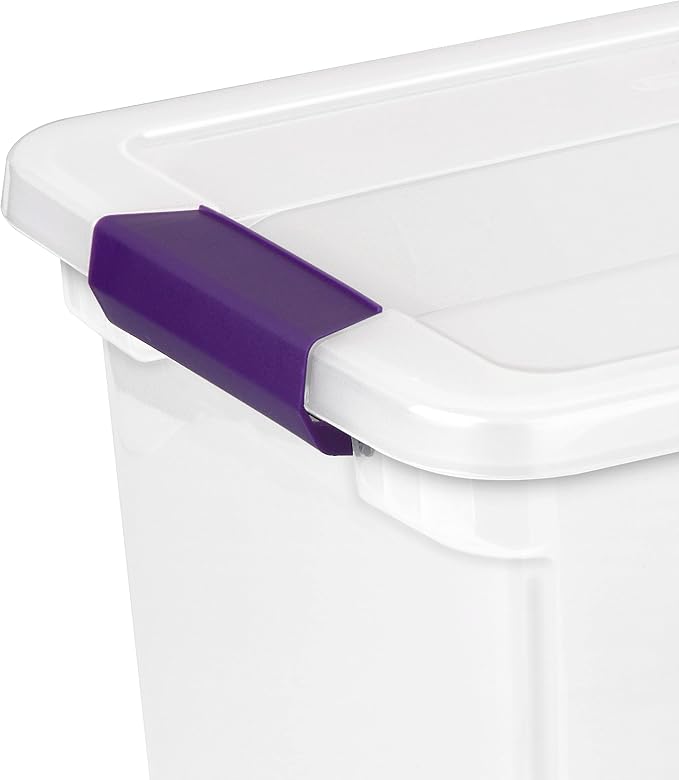 Sterilite Large Clip Box, Stackable Small Storage Bin - Image 5
