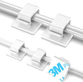 TidyHelper 100 PCS Adhesive Cable Clips White, Small & Large | Wall Wire Holder by TidyHelper