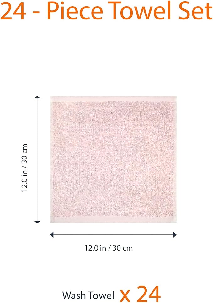 Amazon Basics Highly Absorbent, Fast Drying 100% Cotton Washcloths - Image 5