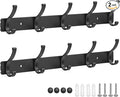 Wall Mount Coat Rack 2 Pack, Smooth Hook Edges, Screw Installation, Double by Dntorx