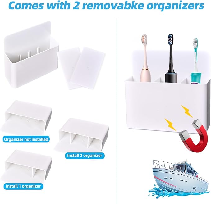 Magnetic Toothbrush Holder for Cruise, Alaska Cruise Essentials | Magnetic - Image 4