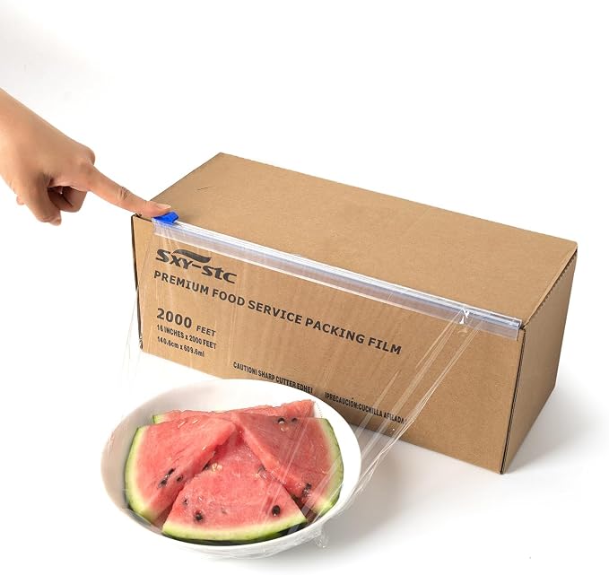 16 Inch x 2000 Feet Plastic Cling Wrap by SXY-STC
