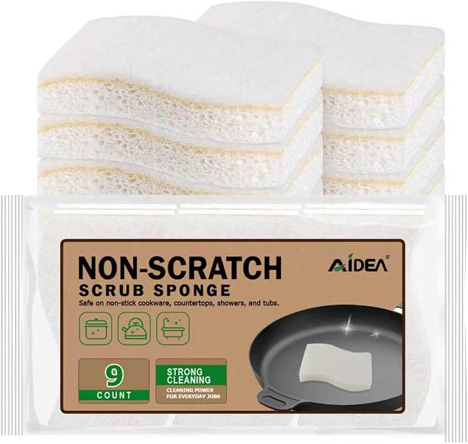 AIDEA Sponges Kitchen, Non-Scratch Scrub Sponge by AIDEAHOME